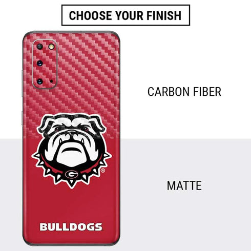 University of Georgia Bulldogs Logo Galaxy S20 Skin