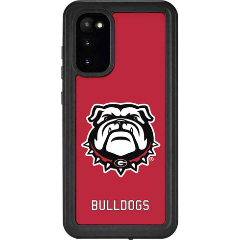 University of Georgia Bulldogs Logo Galaxy S20 Waterproof Case