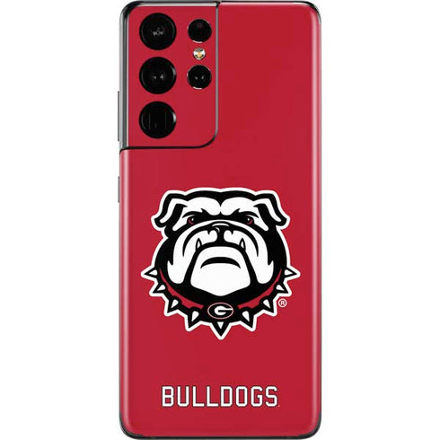 University of Georgia Bulldogs Logo Galaxy S21 Ultra 5G Skin