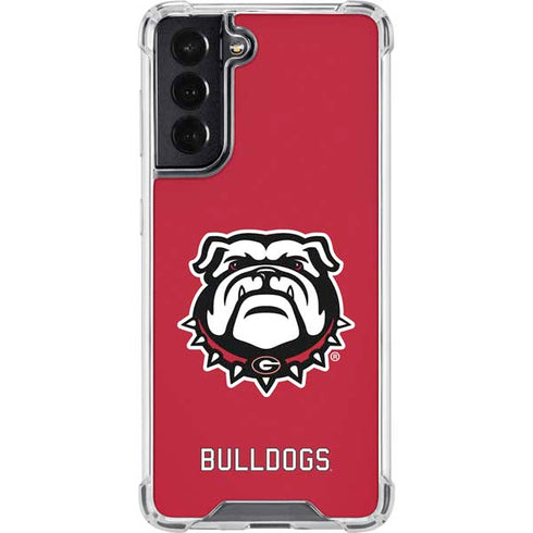 University of Georgia Bulldogs Logo Galaxy S22 Clear Case