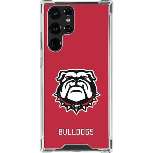 University of Georgia Bulldogs Logo Galaxy S22 Ultra Clear Case