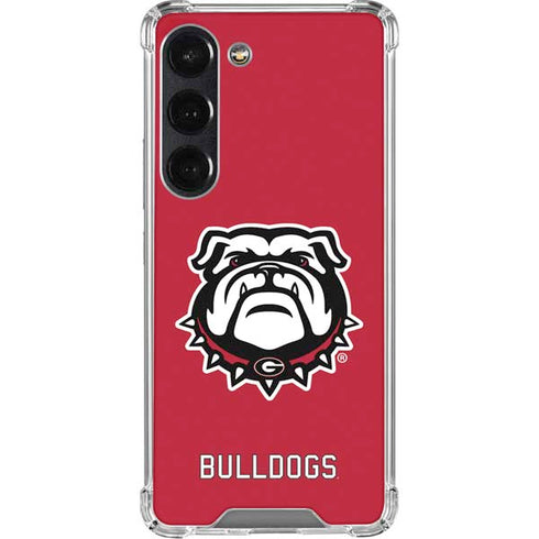 University of Georgia Bulldogs Logo Galaxy S23 Clear Case