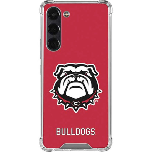University of Georgia Bulldogs Logo Galaxy S23 Plus Clear Case