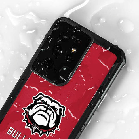 University of Georgia Bulldogs Logo Galaxy S24 Ultra Waterproof Case