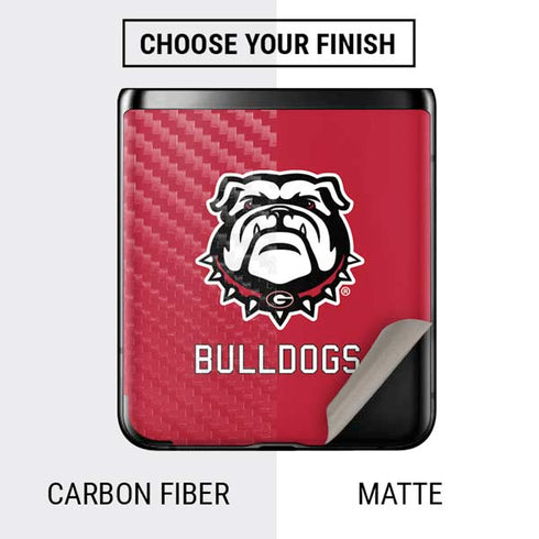 University of Georgia Bulldogs Logo Galaxy Z Flip Skin