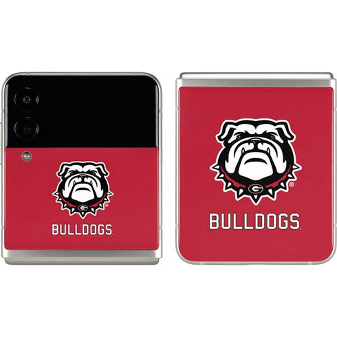 University of Georgia Bulldogs Logo Galaxy Z Flip3 5G Skin