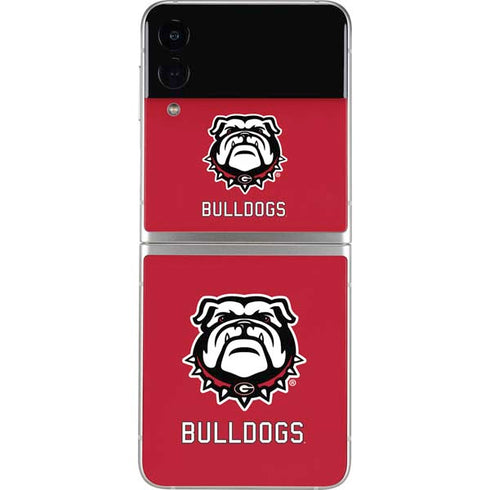 University of Georgia Bulldogs Logo Galaxy Z Flip3 5G Skin