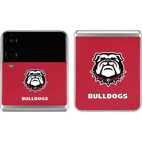 University of Georgia Bulldogs Logo Galaxy Z Flip4 5G Skin