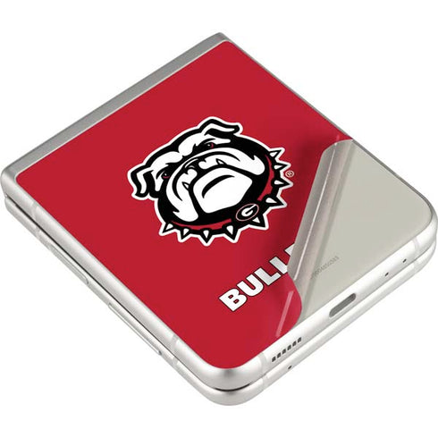 University of Georgia Bulldogs Logo Galaxy Z Flip4 5G Skin