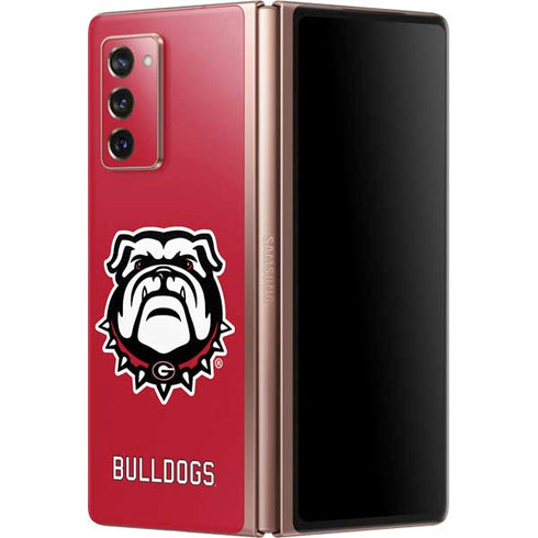 University of Georgia Bulldogs Logo Galaxy Z Fold2 5G Skin