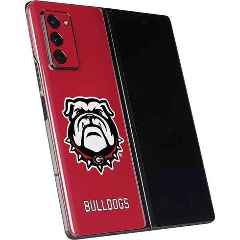 University of Georgia Bulldogs Logo Galaxy Z Fold2 5G Skin