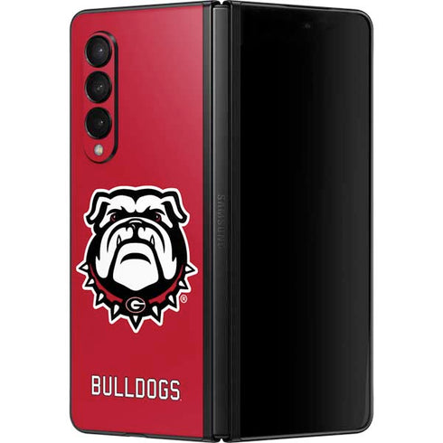 University of Georgia Bulldogs Logo Galaxy Z Fold3 5G Skin