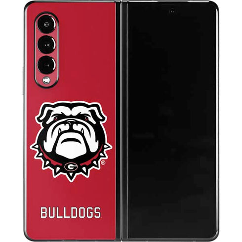 University of Georgia Bulldogs Logo Galaxy Z Fold3 5G Skin