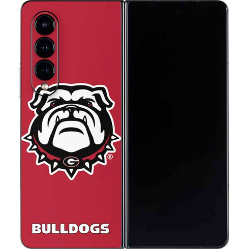 University of Georgia Bulldogs Logo Galaxy Z Fold4 5G Skin