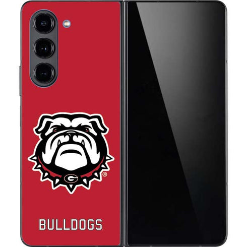 University of Georgia Bulldogs Logo Galaxy Z Fold5 5G Skin
