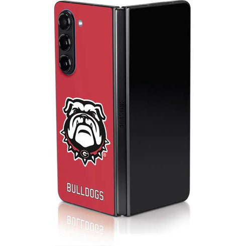 University of Georgia Bulldogs Logo Galaxy Z Fold5 5G Skin