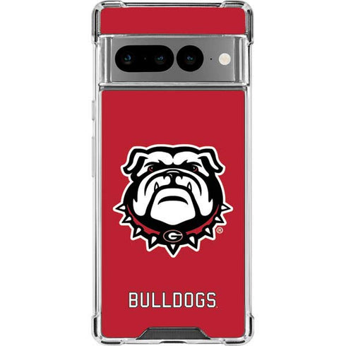 University of Georgia Bulldogs Logo Google Pixel 7 Pro Clear Case