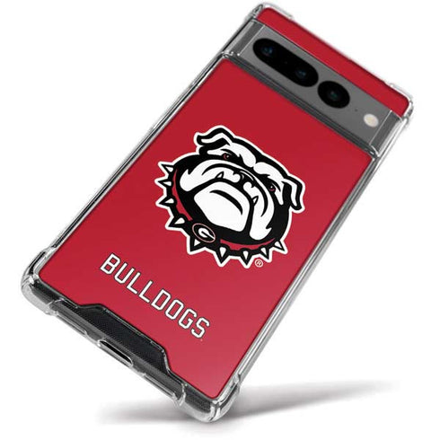 University of Georgia Bulldogs Logo Google Pixel 7 Pro Clear Case