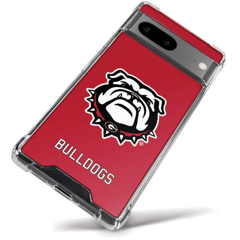 University of Georgia Bulldogs Logo Google Pixel 8a Clear Case