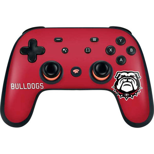 University of Georgia Bulldogs Logo Google Stadia Controller Skin