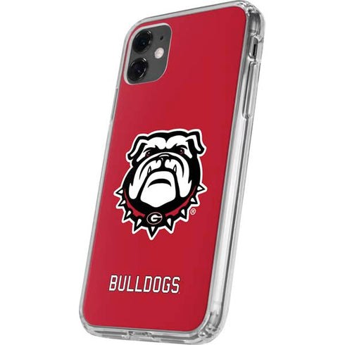 University of Georgia Bulldogs Logo iPhone 11 Clear Case