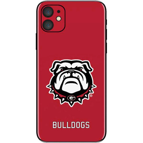 University of Georgia Bulldogs Logo iPhone 11 Skin
