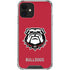 University of Georgia Bulldogs Logo iPhone 12 Clear Case