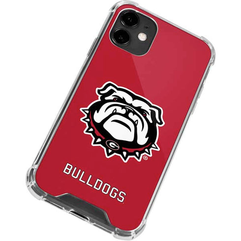 University of Georgia Bulldogs Logo iPhone 12 Clear Case