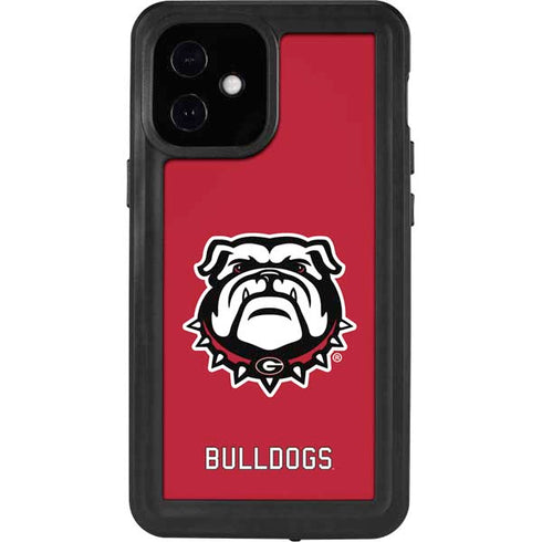 University of Georgia Bulldogs Logo iPhone 12 Mini Waterproof Case