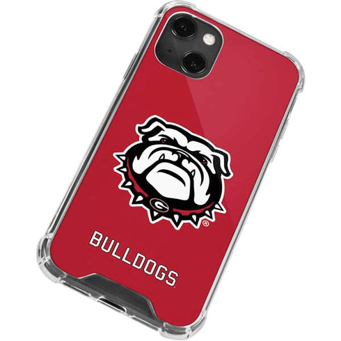University of Georgia Bulldogs Logo iPhone 13 Mini Clear Case