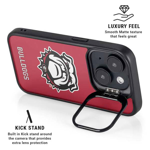 University of Georgia Bulldogs Logo iPhone 14 Plus Kickstand Case