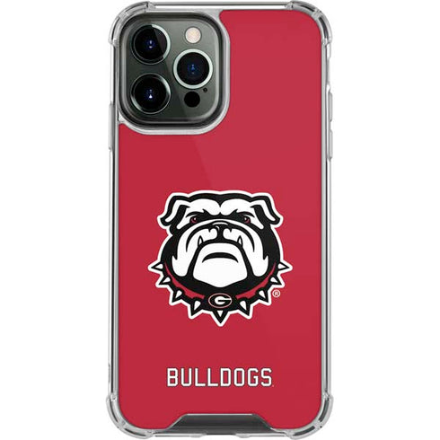 University of Georgia Bulldogs Logo iPhone 14 Pro Max Clear Case