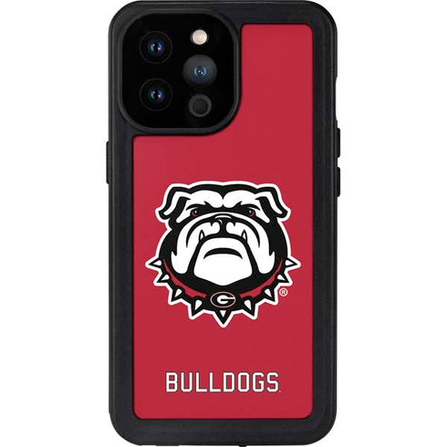 University of Georgia Bulldogs Logo iPhone 14 Pro Max Waterproof Case