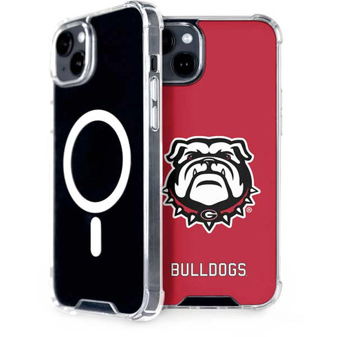 University of Georgia Bulldogs Logo iPhone 15 MagSafe Case