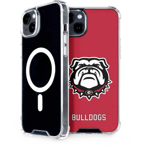 University of Georgia Bulldogs Logo iPhone 15 Plus MagSafe Case