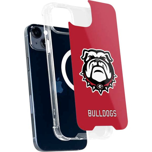 University of Georgia Bulldogs Logo iPhone 15 Plus MagSafe Case