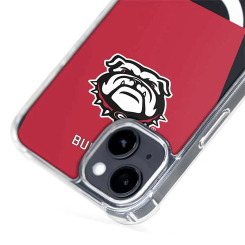 University of Georgia Bulldogs Logo iPhone 15 Plus MagSafe Case