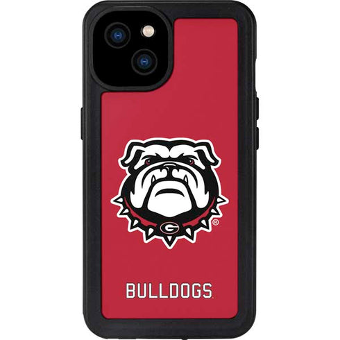University of Georgia Bulldogs Logo iPhone 15 Plus Waterproof Case