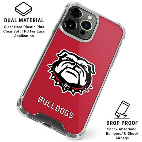 University of Georgia Bulldogs Logo iPhone 15 Pro Clear Case