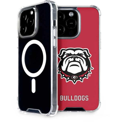 University of Georgia Bulldogs Logo iPhone 15 Pro MagSafe Case