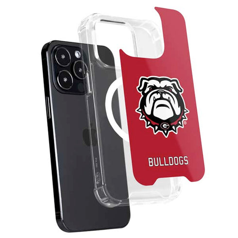 University of Georgia Bulldogs Logo iPhone 15 Pro MagSafe Case