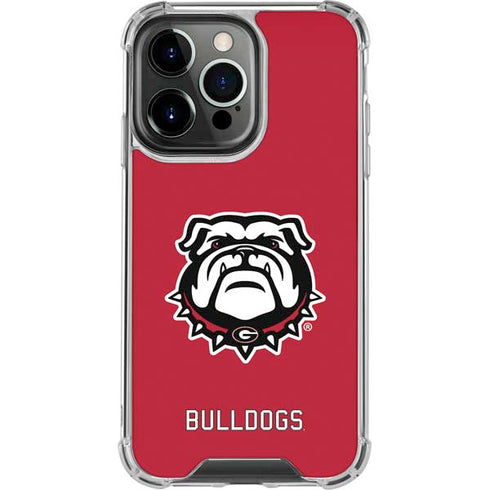University of Georgia Bulldogs Logo iPhone 15 Pro Max Clear Case