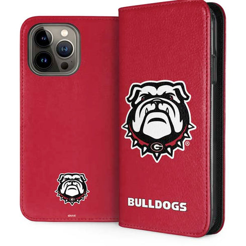 University of Georgia Bulldogs Logo iPhone 15 Pro Max Folio Case