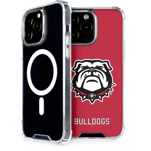 University of Georgia Bulldogs Logo iPhone 15 Pro Max MagSafe Case
