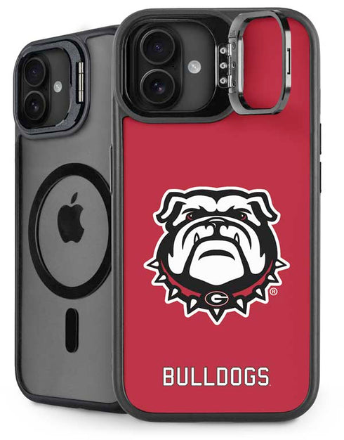 University of Georgia Bulldogs Logo iPhone 16 Kickstand Case