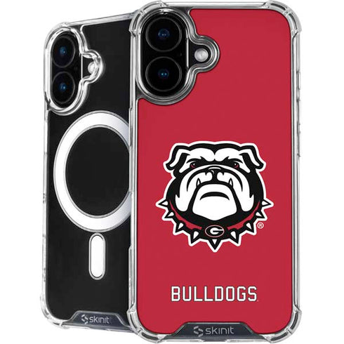University of Georgia Bulldogs Logo iPhone 16 MagSafe Case