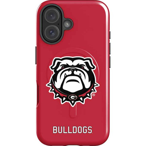 University of Georgia Bulldogs Logo iPhone 16 Magsafe Impact Case