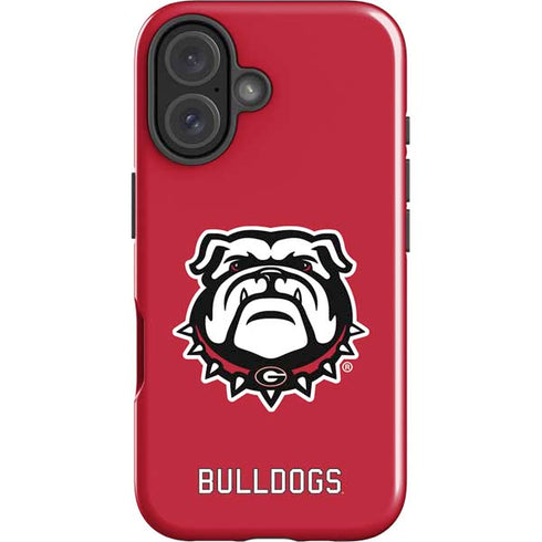 University of Georgia Bulldogs Logo iPhone 16 Plus Impact Case