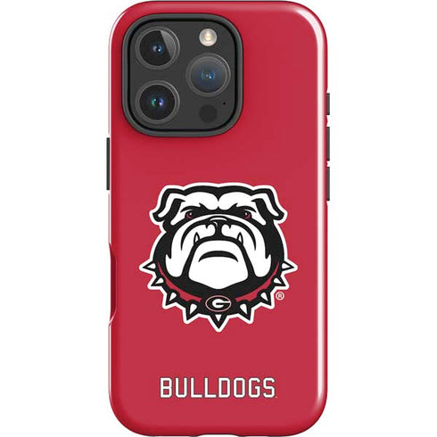 University of Georgia Bulldogs Logo iPhone 16 Pro Impact Case