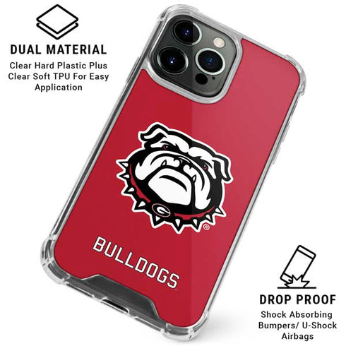 University of Georgia Bulldogs Logo iPhone 16 Pro Max Clear Case